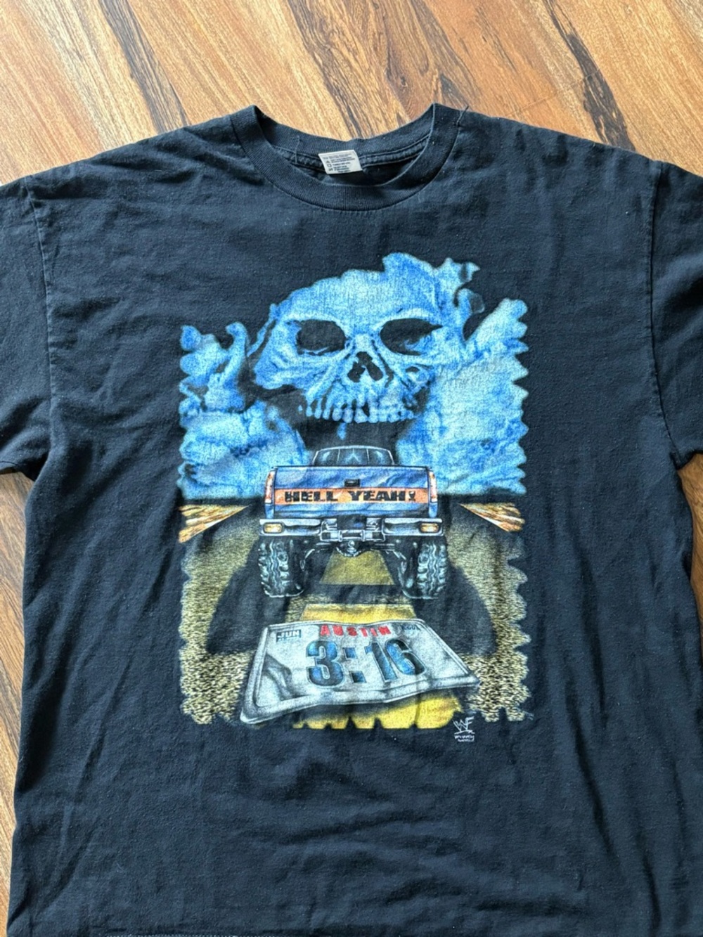 Vintage 1998 Built Stone Cold Tough Austin 3:16 Truck Wrestling Shirt Sz XL